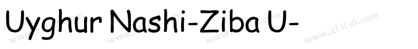 Uyghur Nashi-Ziba U字体转换